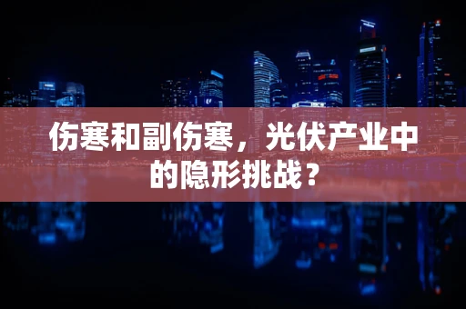 伤寒和副伤寒，光伏产业中的隐形挑战？