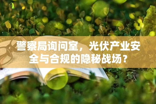 警察局询问室，光伏产业安全与合规的隐秘战场？