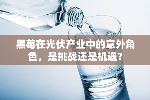 黑莓在光伏产业中的意外角色，是挑战还是机遇？