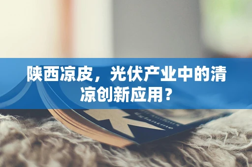 陕西凉皮，光伏产业中的清凉创新应用？