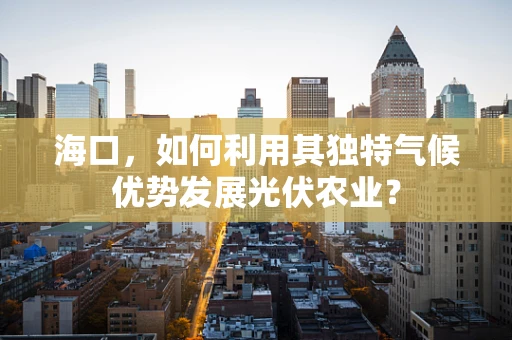 海口，如何利用其独特气候优势发展光伏农业？