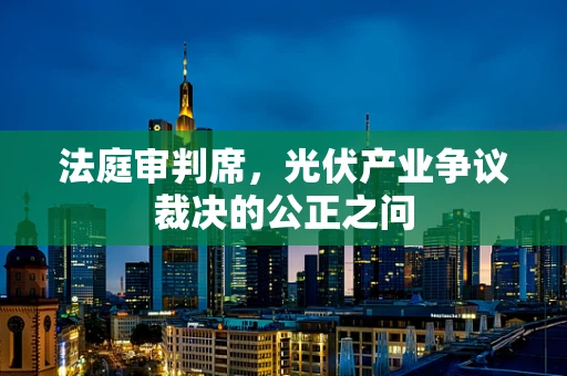 法庭审判席，光伏产业争议裁决的公正之问