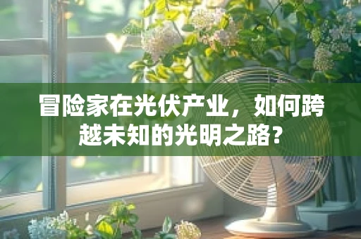 冒险家在光伏产业，如何跨越未知的光明之路？