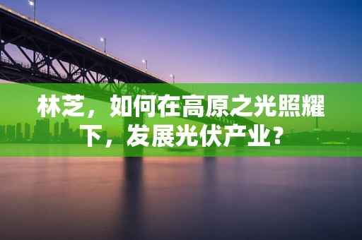 林芝，如何在高原之光照耀下，发展光伏产业？