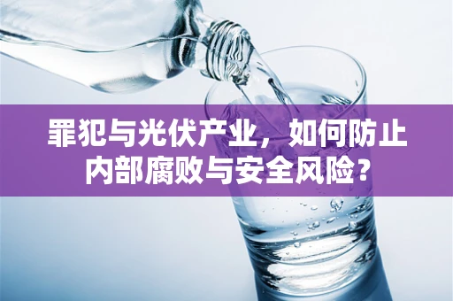 罪犯与光伏产业，如何防止内部腐败与安全风险？