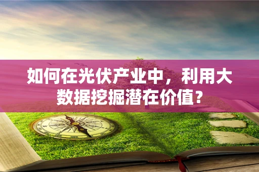 如何在光伏产业中，利用大数据挖掘潜在价值？