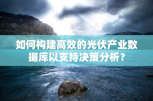 如何构建高效的光伏产业数据库以支持决策分析？